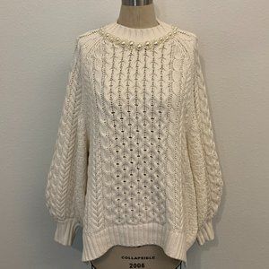 *BEAUTIFUL* NWT Simone Rocha X H&M Cable Sweater M